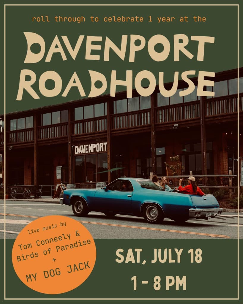 Davenport Roadhouse 1-year celebration event flyer